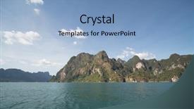  Presentation with asia trip - PPT layouts enhanced with surat - boat trip to khao sok background and a  colored foreground