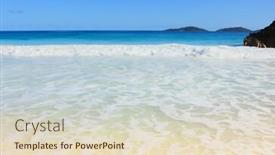  Presentation with paradise - Colorful slide set enhanced with surf beach paradise backdrop and a lemonade colored foreground