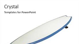  Presentation with clipping - Slides enhanced with surf board with clipping path background and a white colored foreground