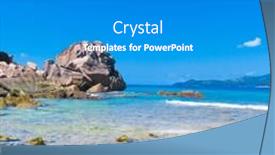  Presentation with foam - PPT layouts having surf foam island background and a gray colored foreground