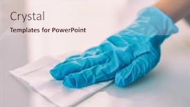  Presentation with medical prevention - Audience pleasing slides consisting of surface-disinfecting-home-cleaning backdrop and a lemonade colored foreground