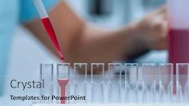  Presentation with sample - Presentation theme with surface-enhanced-raman-spectroscopy-sers background and a light blue colored foreground