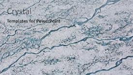  Presentation with glacier - Theme featuring surface-of-a-flowing-glacier background and a light gray colored foreground