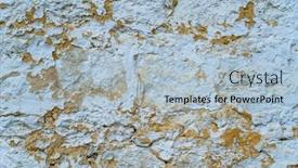  Presentation with wall paint - Presentation theme featuring surface-of-a-vintage-clay background and a light blue colored foreground