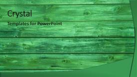  Presentation with empty - Slides having surface of an empty green background and a ocean colored foreground