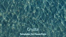  Presentation with clean water - Presentation theme enhanced with surface-of-clean-sea-water background and a ocean colored foreground