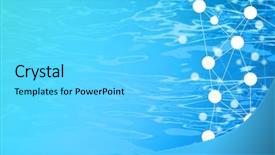  Presentation with energy conservation - Theme having surface of clear water concept background and a cyan colored foreground