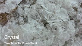  Presentation with ice frozen - Theme consisting of surface of flowing cold river background and a gray colored foreground