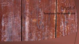  Presentation with old house - Slides consisting of surface-of-old-door-boards background and a tawny brown colored foreground