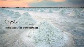  Presentation with salt - Slide deck having surface of the salt lake background and a  colored foreground