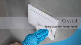  Presentation with switches - Cool new theme with surface-sanitizing-wipes-of-home backdrop and a light gray colored foreground