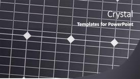  Presentation with solar cell - Slides featuring surface-texture-solar-panel-photovoltaic background and a dark gray colored foreground