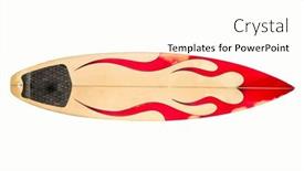  Presentation with fresh water splash green apple isolated white - PPT layouts enhanced with surfboard-isolated-on-white-background background and a pink colored foreground