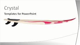  Presentation with background - Beautiful presentation theme featuring surfboard-isolated-on-white-background backdrop and a pink colored foreground