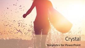  Presentation with ocean - Audience pleasing slides consisting of surfboard runs from the ocean backdrop and a lemonade colored foreground