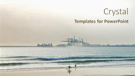  Presentation with peoples - Beautiful PPT layouts featuring surfer-and-peoples backdrop and a sky blue colored foreground