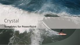  Presentation with rides - Slides with surfer-rides-the-wave-aerial background and a light gray colored foreground