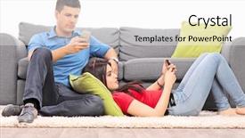  Presentation with cell phones - Cool new presentation with surfing on their cell phone backdrop and a  colored foreground