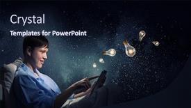  Presentation with internet surfing - Presentation design consisting of surfing-the-internet-before-sleep background and a  colored foreground