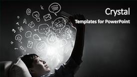  Presentation with internet surfing - Slide deck enhanced with surfing the internet before sleep background and a  colored foreground