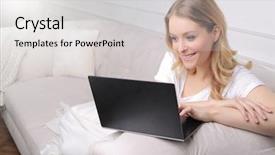  Presentation with surfing - Presentation design with surfing the net background and a light gray colored foreground