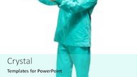  Presentation with lung - Cool new presentation with surgeon-analyzing-a-lung-radiography backdrop and a cyan colored foreground