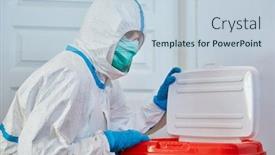  Presentation with organ transplant - Cool new slide deck with surgeon-in-protective-clothing backdrop and a lemonade colored foreground