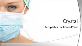  Presentation with blue professional - Slide set enhanced with surgeons - close up of a pretty background and a white colored foreground