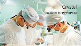 Presentation with heart surgery - Amazing slide set having surgeons - surgeon perform operation backdrop and a soft green colored foreground