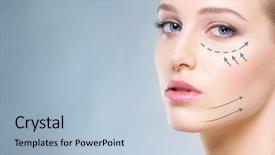  Presentation with spa concept - Presentation theme having surgery - close-up portrait of beautiful fresh background and a light blue colored foreground