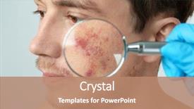  Presentation with surgery - Presentation with surgery - dermatologist looking at young man's background and a coral colored foreground