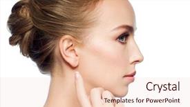  Presentation with ear - Beautiful PPT layouts featuring surgery - health people and beauty concept backdrop and a lemonade colored foreground