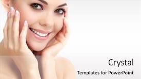  Presentation with surgery - Audience pleasing presentation consisting of surgery - pretty woman against a grey backdrop and a sky blue colored foreground