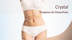  Presentation with surgery - Audience pleasing slide deck consisting of surgery abdomen - female body in white slimming backdrop and a lemonade colored foreground