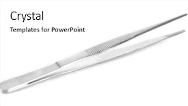  Presentation with pediatric surgery surgical wound assessment - Amazing presentation design having surgery forceps isolated on white backdrop and a white colored foreground