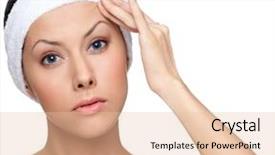  Presentation with diets planning - PPT theme enhanced with surgery free - planning a facelift isolated white background and a lemonade colored foreground