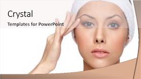  Presentation with diets planning - Slide deck with surgery free - planning a plastic operation isolated background and a sky blue colored foreground