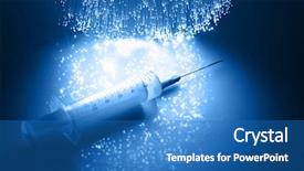  Presentation with fiber - PPT layouts enhanced with surgery instruments - fiber optics background with lots background and a teal colored foreground