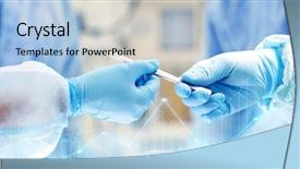  Presentation with operating room - Amazing slide deck having surgery medicine and people concept backdrop and a light blue colored foreground