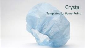  Presentation with surgical - Theme consisting of surgical cap isolated on white background and a sky blue colored foreground