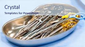  Presentation with surgical instruments - Cool new PPT theme with healthy brain - selection food sources of omega backdrop and a coral colored foreground.