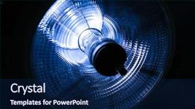  Presentation with operating room - Cool new presentation theme with surgical lamp in operating room backdrop and a navy blue colored foreground