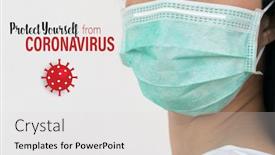  Presentation with surgical - Audience pleasing slide deck consisting of surgical-mask-a-woman-wears backdrop and a light gray colored foreground