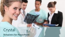  Presentation with surgical - Cool new presentation with surgical nurses - medical staff backdrop and a sky blue colored foreground