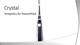  Presentation with medical - Cool new presentation design with surgical supplies - metal medical tool isolated backdrop and a  colored foreground