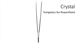  Presentation with medical pill medicine white blue - Presentation theme enhanced with surgical supplies - metal medical tweezers isolated background and a white colored foreground