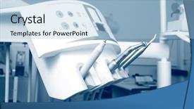  Presentation with surgical dental - Beautiful slides featuring surgical tools - dental equipment backdrop and a  colored foreground