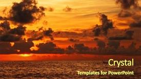  Presentation with sunset at venice beach palm - Presentation theme having surin beach phuket island kingdom background and a  colored foreground