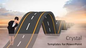  Presentation with horizon - Beautiful PPT layouts featuring openness experience - top view of eye glasses backdrop and a mint green colored foreground