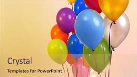  Presentation with balloons - Beautiful PPT layouts featuring microbiology - microbiological and chemical quality control backdrop and a soft green colored foreground.